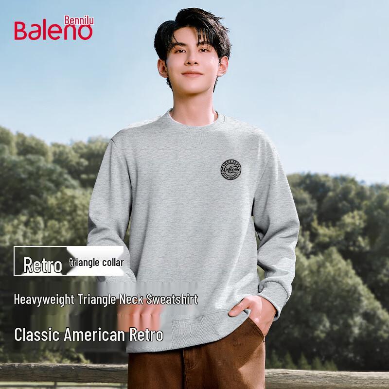 

Baleno Men s Crew Neck Heavyweight Loose Fit Sweatshirt 3XL