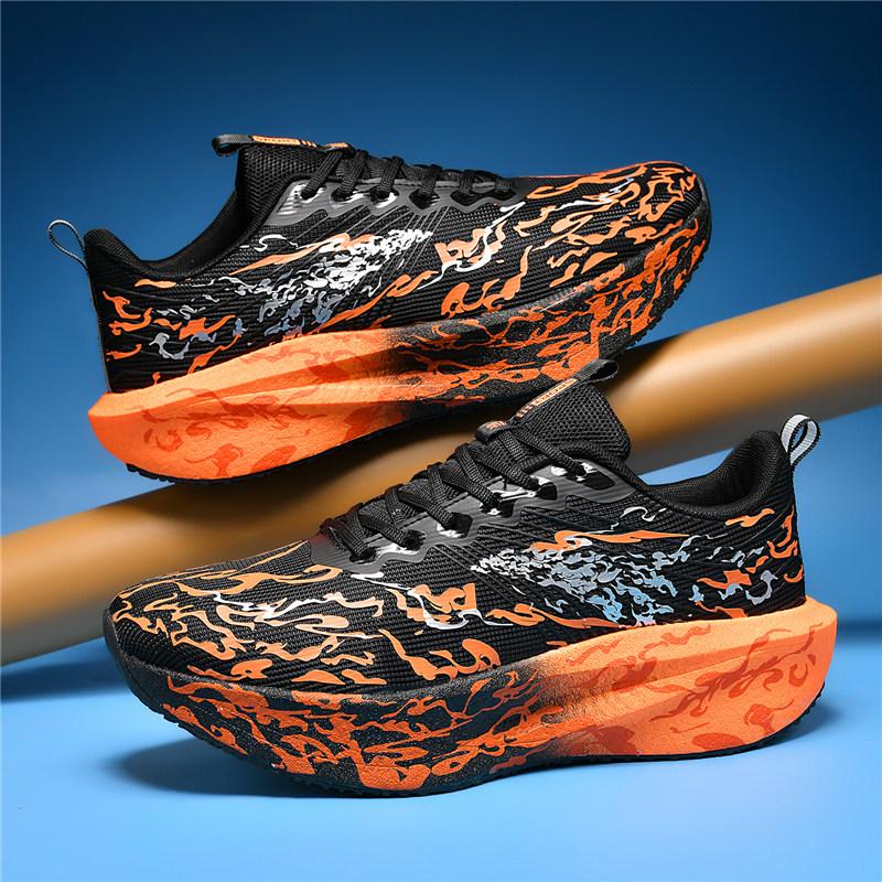 Jungen Carbonplatten Renn-Laufschuhe - Leichte, Atmungsaktive, Stoßdämpfende Sportschuhe für mittlere und große Kinder