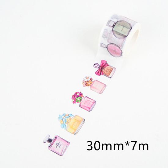 Beautiful Wash Tape Flower Plant Japanese Masking Adhesive Tape Decors Scrap Booking Sticker Label