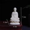 Ivory Fruit Powder Buddha Statue Chinese Style Buddha Statue Feng Shui Ornament Ivory Fruit Powder Pressed Crafts Home Decor