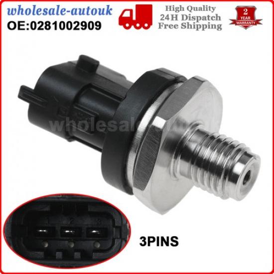 Fit ALFA ROMEO 1.9 2.4 JTD BMW 3 5 7 SERIES 2.5 3.0 D FUEL RAIL PRESSURE SENSOR