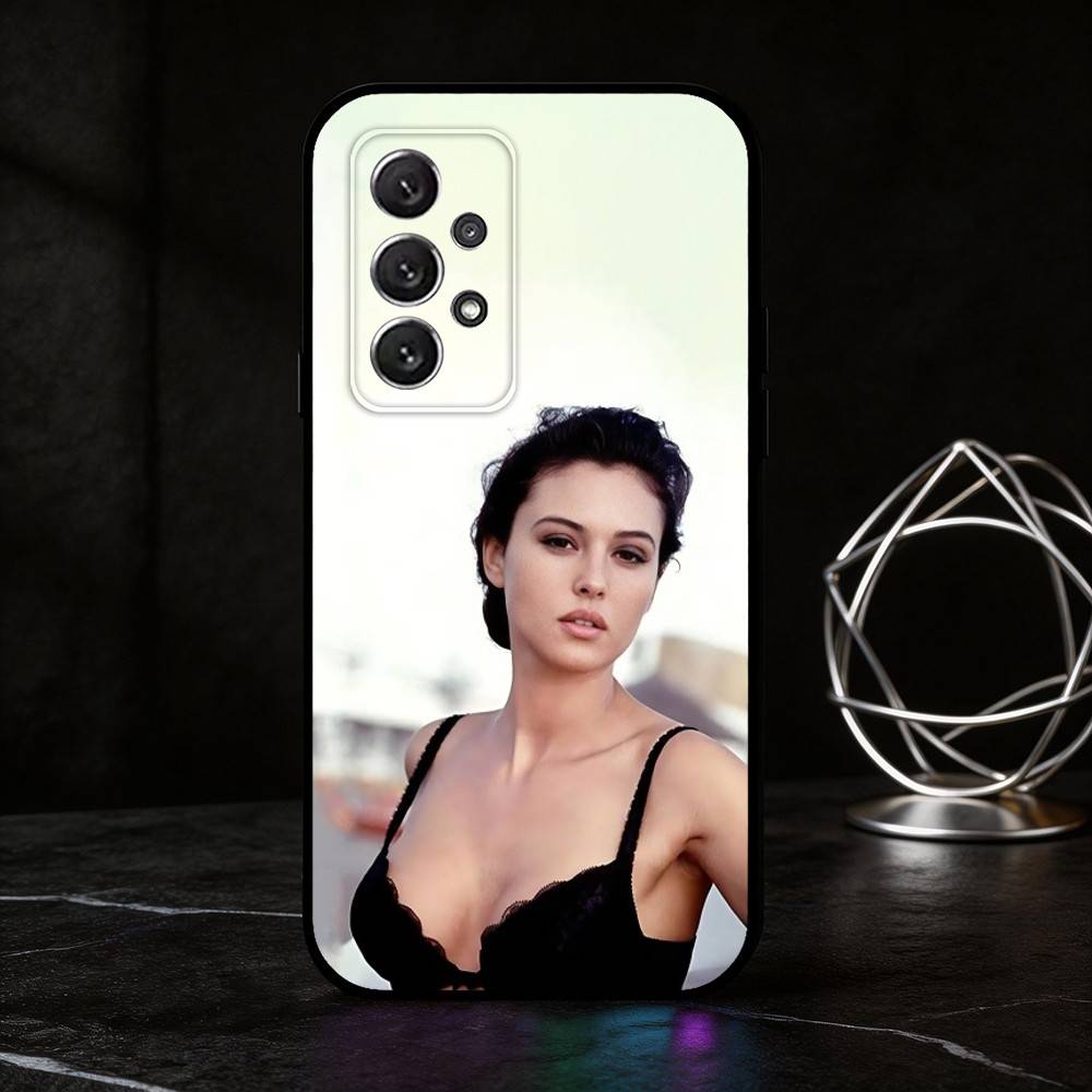 M-Monica Bellucci phone Case For Samsung S25,24,21,22,23,30,Ultra,20,Plus,Fe,Lite,Note Soft Black Cover