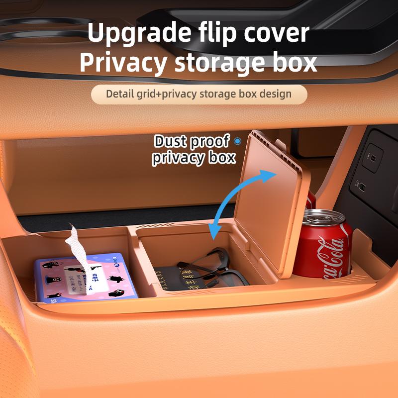 For AION V 2024 2025 Storage Box Center Armrest Hidden Box Cup Holder Organizer Interior Accessories