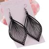 Fashion Black Ear Stud Vintage Bohemia Eardrop Stud Earrings Leaf Earrings Drop Earrings Ear Hook