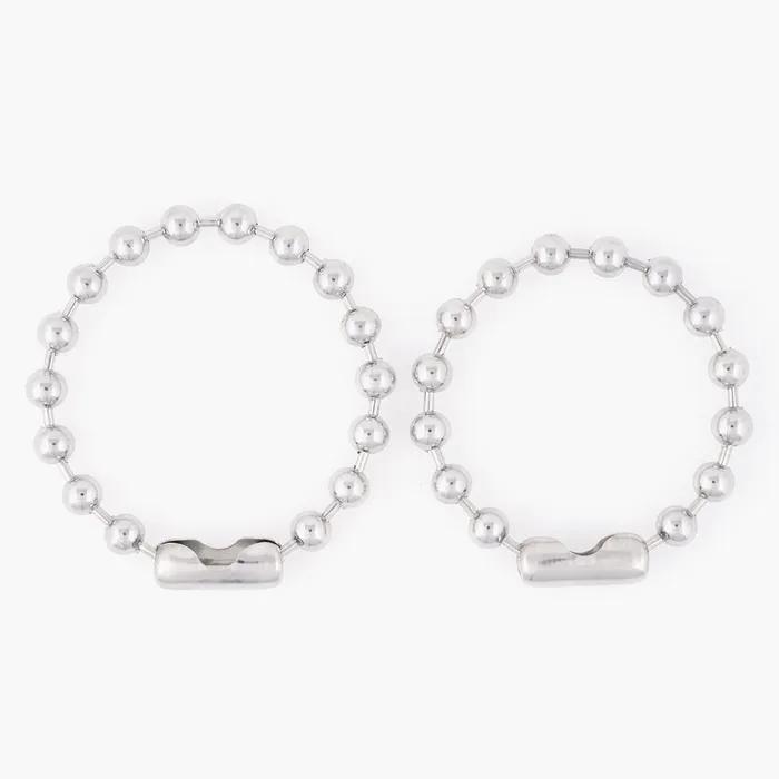 8mm Bold Surgical Steel Ball Chain Bracelet (C2501AC1238_SV)