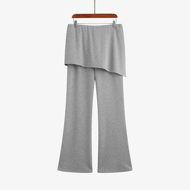 

Женские летние брюки-шторы в стиле пэчворк с высокой талией, слегка расклешенные, длиной до пола 4XL серый