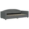 Pull Out Daybed Dark Gray 90 x 200 cm Fabric