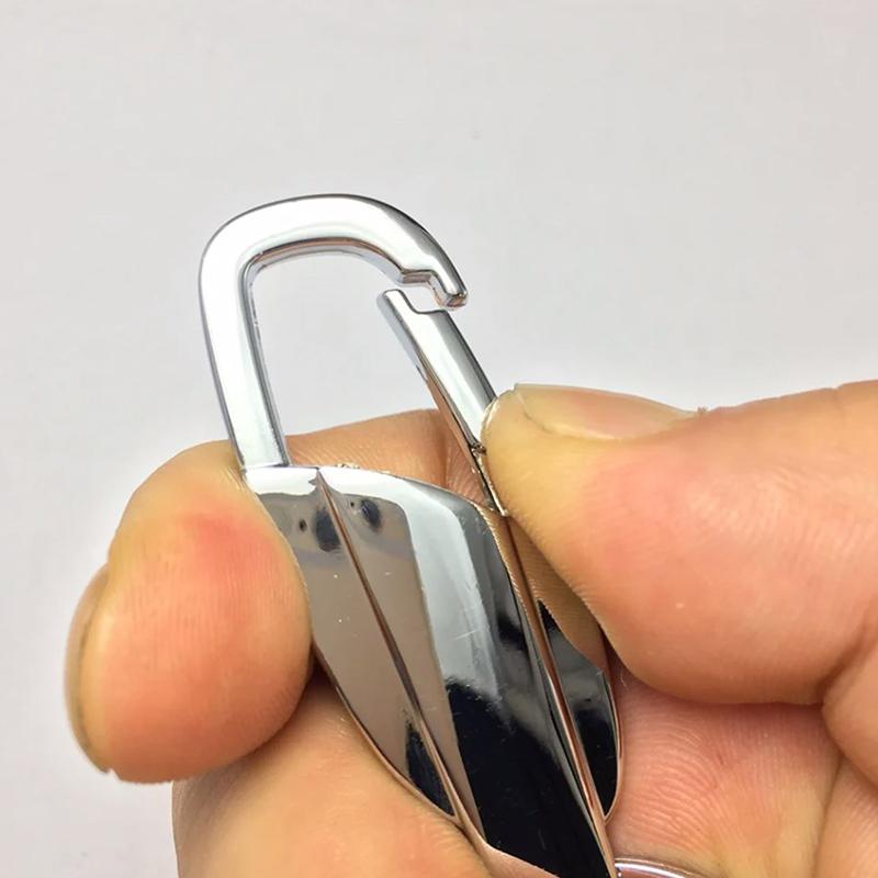 1Pc Stainless Steel Keychain  High-Grade Keyring Personalized Car Buckle