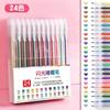 Color Glitter Gel Pen Glow Glitter Gel Pen Morandi Color Notebook Pen To Make Notes Pearlescent Markers