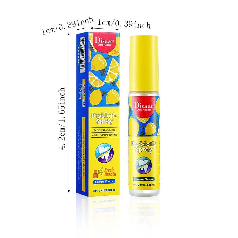 Banish The Bad Breath with Lemon Mouth Spray - Portable Oral Refreshing Mist for Odor Neutralization and Dental Hygiene