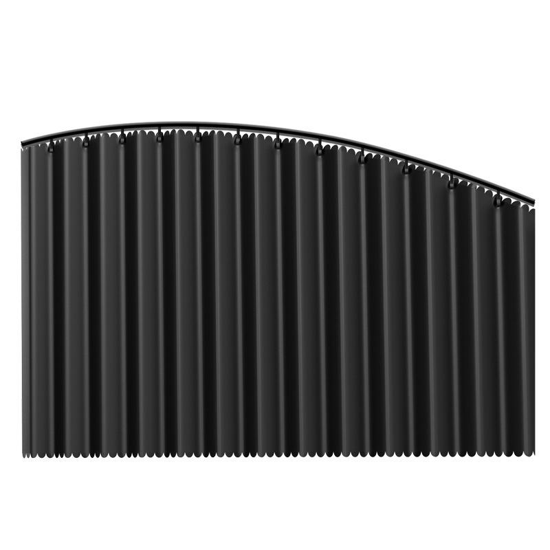 Car Window Sunshade with Sliding Rail and Heat Insulation