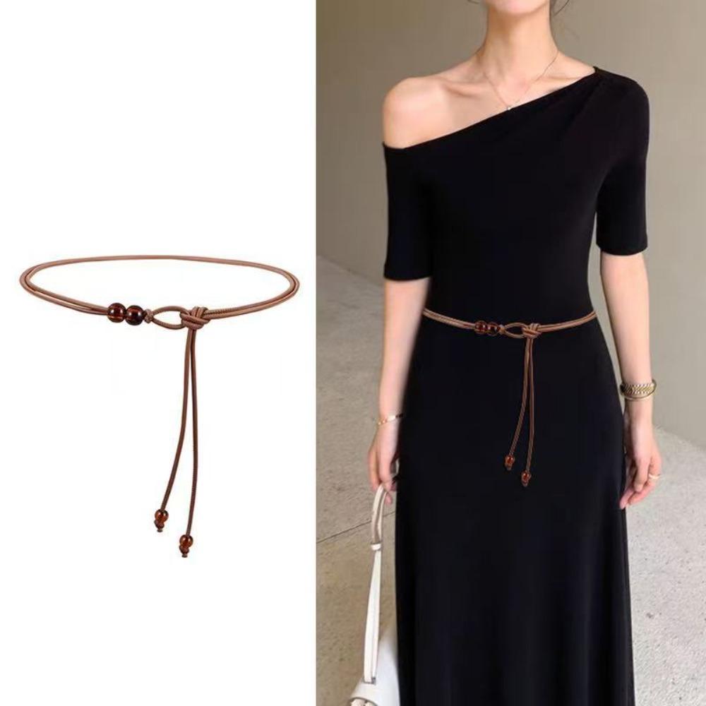 Luxury Design Adjustable Slim Belt for Women Decorative Dress Sweater Coat Matching