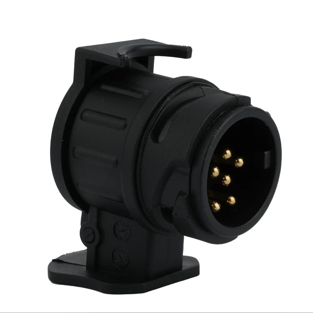 13 To 7 Pin Adapter Trailer Connector 12V Towbar Towing Waterproof Plugs Socket Converter Adapter Replacement