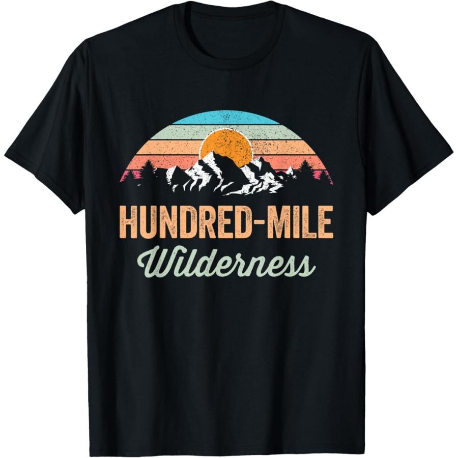 

Hundred-Mile Wilderness Maine Hiking Appalachian Mountains T-Shirt(1) XXXXXL чёрный