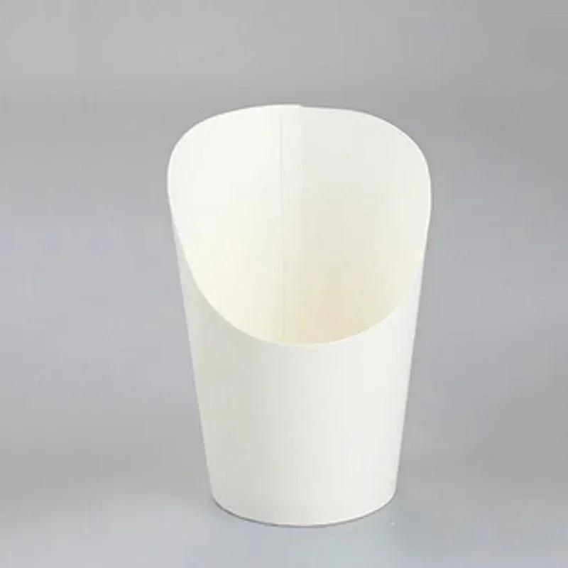 25/50/100pcs 14oz Disposable Egg Cup French Fries Holder Kraft Paper French Fry Cup Snack Dessert Potato Chip Box Party Supplies