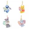 Disney Winnie the Pooh Stitched Heart Plush Toy Plush Animal Doll Cute Soft Keychain Valentine's Day Gift
