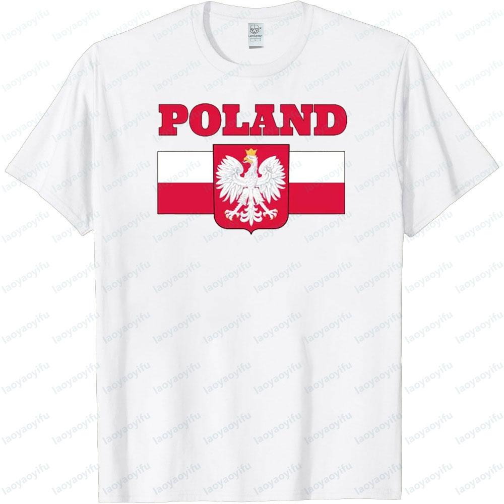 Poland Eagle Printed Tshirt Polish Emblem Graphic TShirt Polish Pride Unisex Women Daily Life Clothing Patriotic Unisex Tee Tops