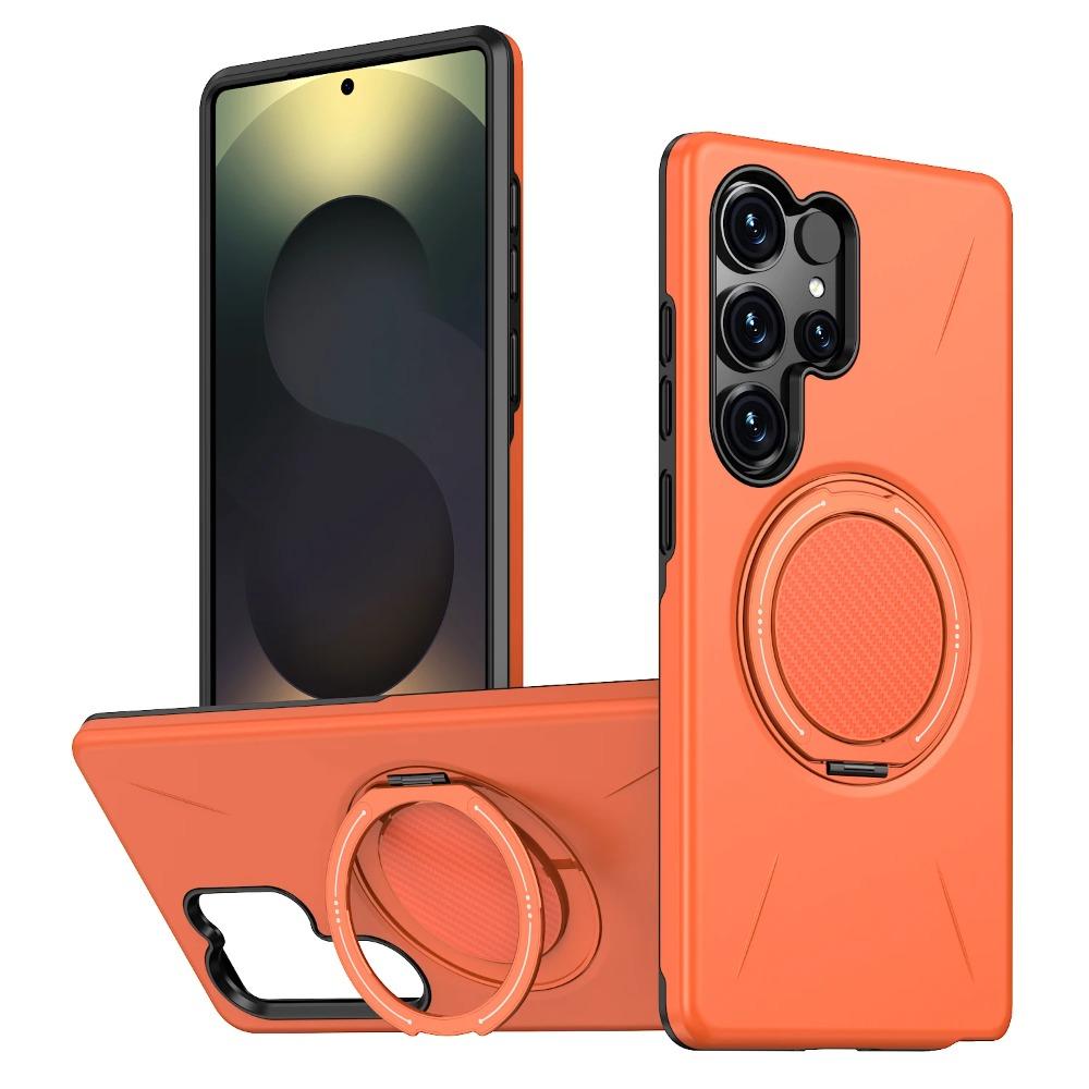 Armor Magnetic Ring Stand Protection Case For Samsung Galaxy S26 S25 Edge S24 Plus S23 FE Ultra For MagSafe Shockproof Cover