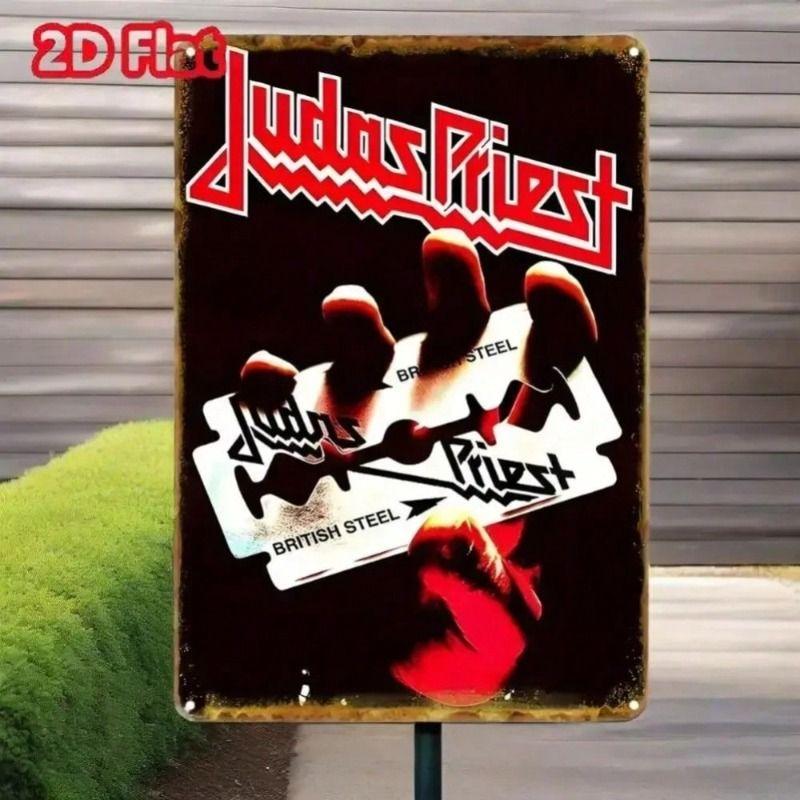 

Metal Sign Judas Priest Retro Wall Art for Bar Pub