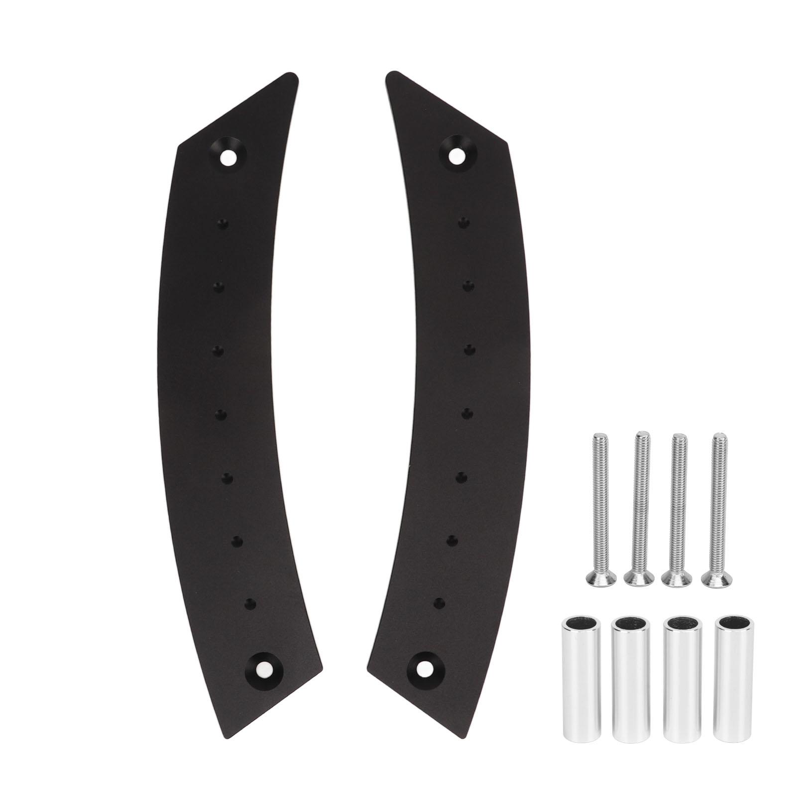 2pcs Door Panel Pull Handle Set Aluminium Alloy Labor Saving High Strength Rust Proof for Cars
