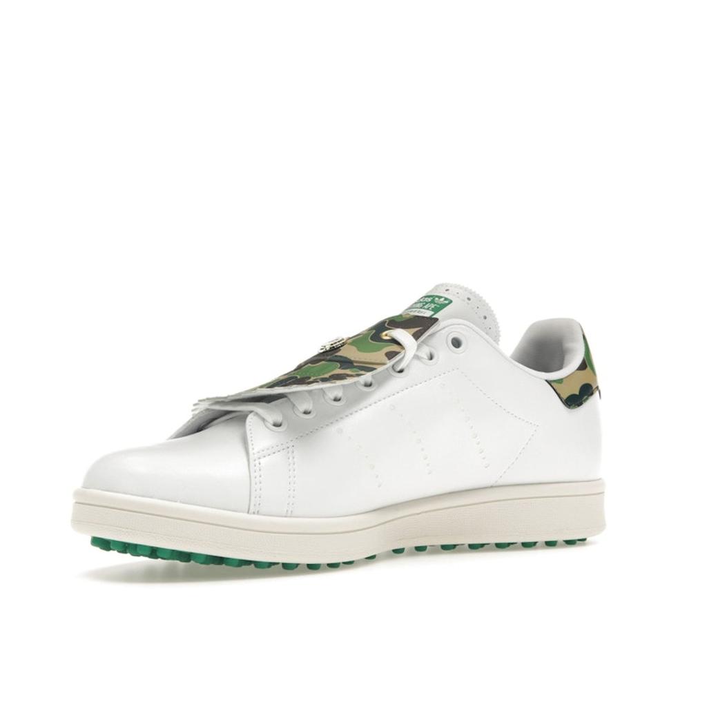 Adidas BAPE X Stan Smith Golf 30th Anniversary Unisex Sneakers White Cloud-White Green IG5916