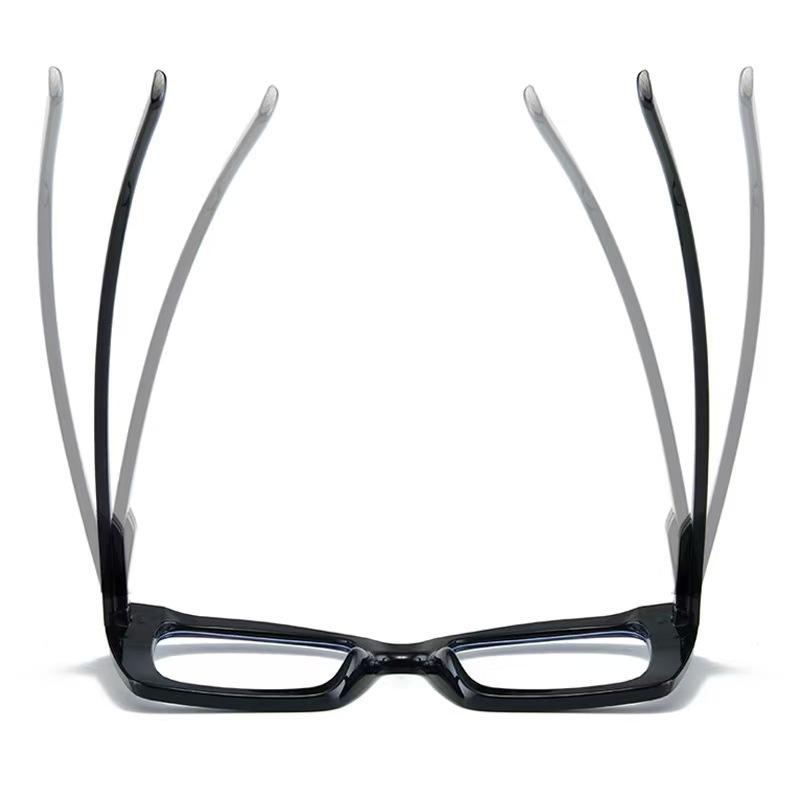 New European and American anti-blue reading glasses tortoiseshell pattern fashion square high definition spring leg reading glasses