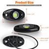 4Pods Green LED Rock Underbody Wheel Lights For Jeep Offroad Truck UTV ATV Boat