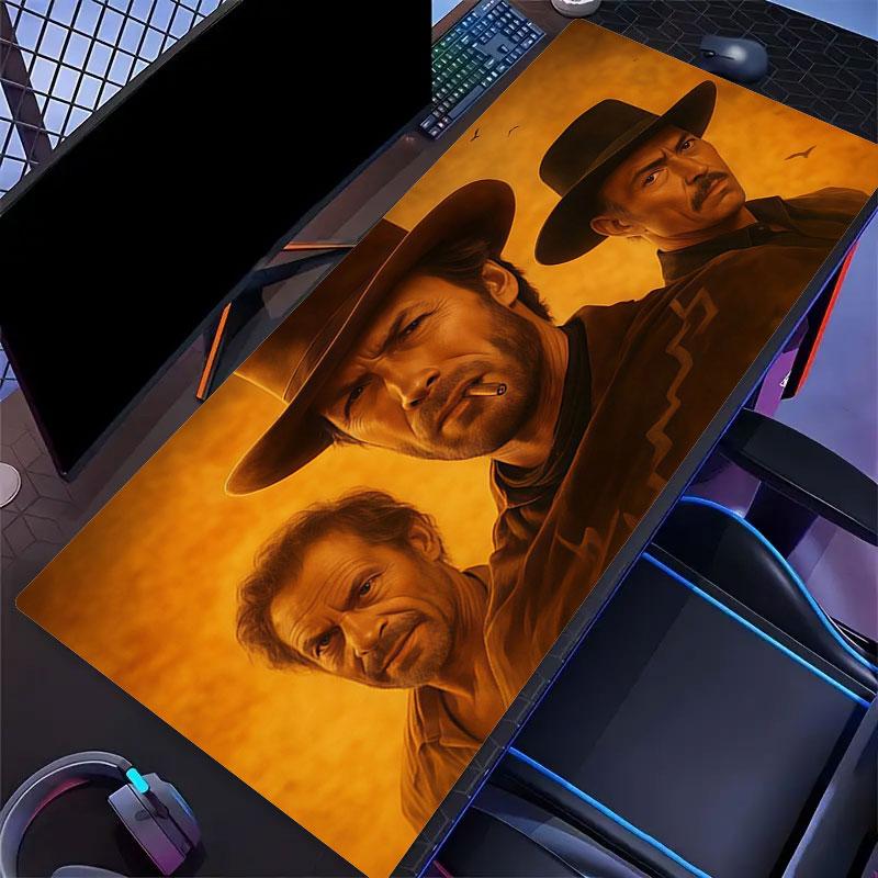 The Good, the Bad and the Ugly Mouse Pad, Large Gaming Desk Mat, Non-slip XXL Mousepad for Laptop & Tablet, Mini PC Playmat with Stitched Edges