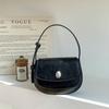 Leichte Luxus Edelsteinblau PU Umhängetasche Neue Damen Weiches Leder Magnetverschluss Überschlag Unterarmtaschen Mode Elegante Handtasche