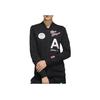 Adidas Neo Printed Letter Zip-Up Long Sleeve Jacket Women Jacket Black EI4292