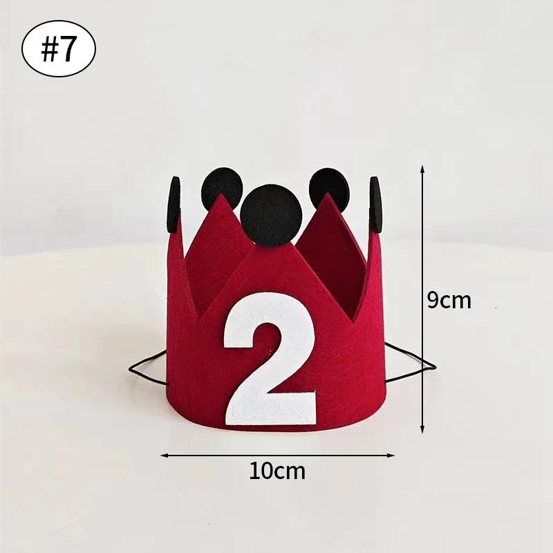 

Шапка на день рождения Малыш Первый день рождения Вечеринка Фетровая шляпа 1-й 2-й 3-й год Дети Детский душ Шляпа Повязка на голову для дня рождения Украшение