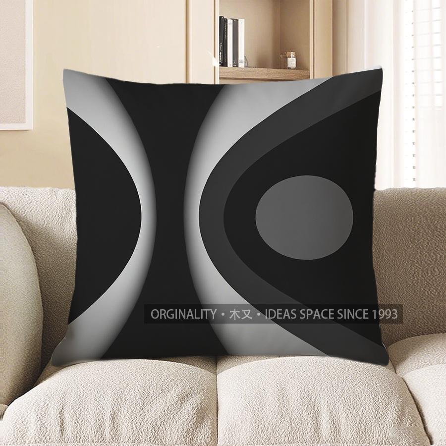 Home Decor Modern Geometric Abstract Pattern Throw Pillow Pattern Cushion Cover Suitable for Sofa Bedroom Car Pillow Cover