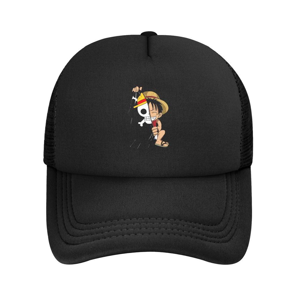 Unisex Women Zoro Wanted onepieces Trucker Hats Outdoor Mesh Baseball Cap Polyester Hats Adjustable Sun Caps Summer
