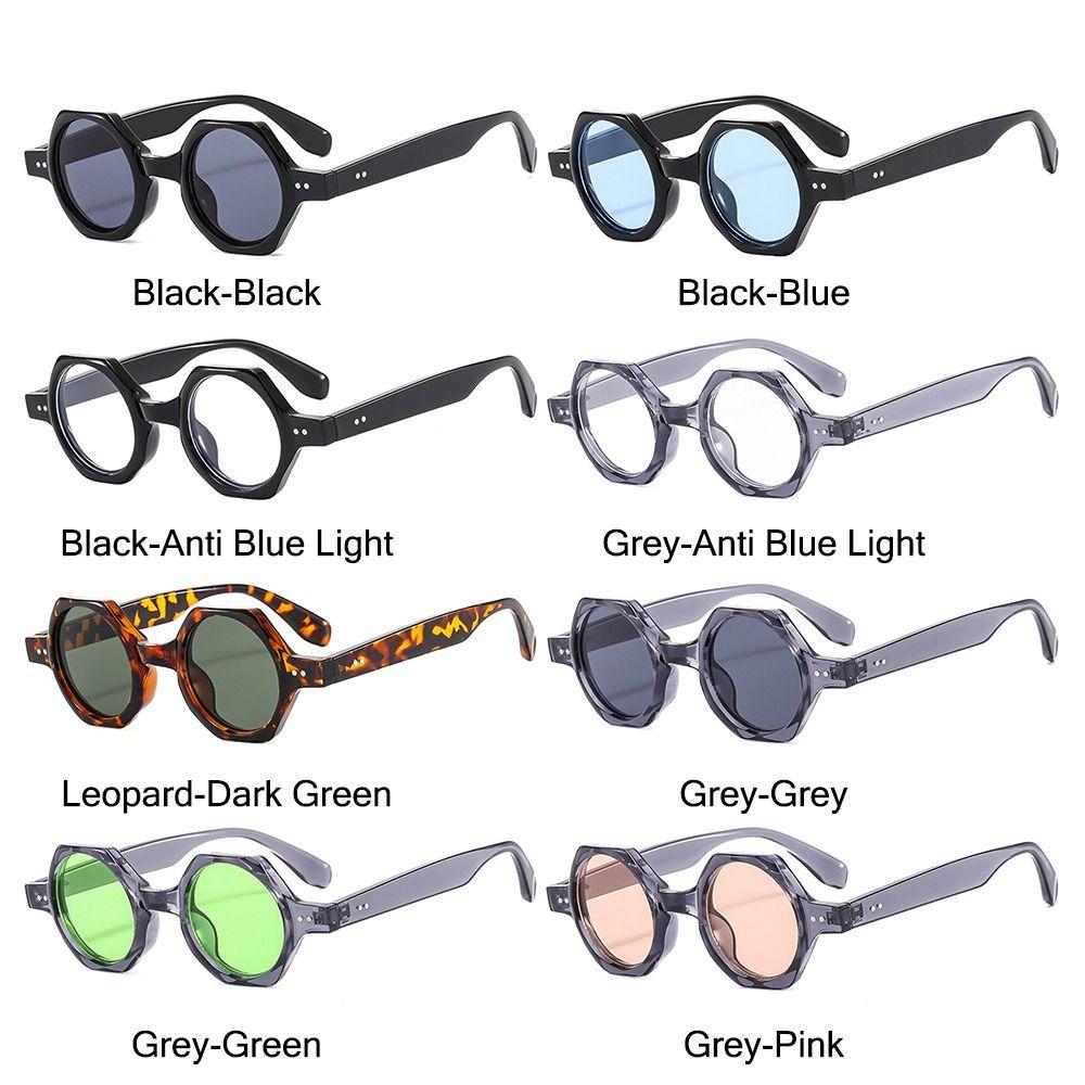 Fashion Uv400 Protection Polygon Square Sunglasses Candy Color Cool Men'S Sun Glasses Hip Hop Round Lens Shades For Women & Men