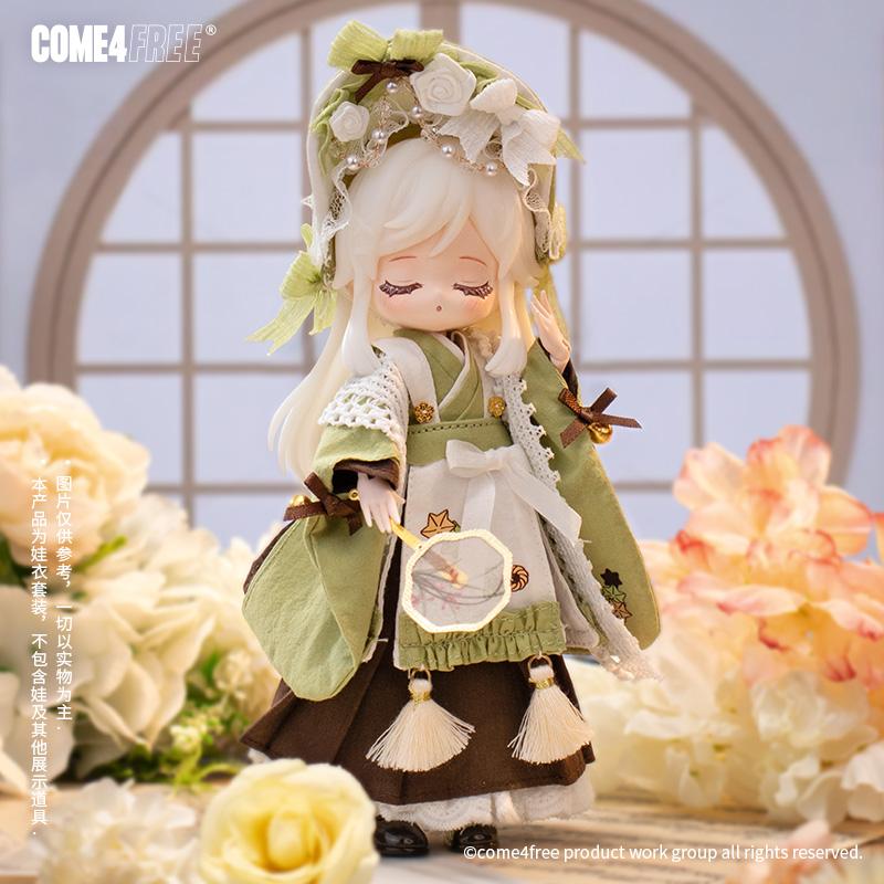 Come4free 12 Points Bjd Doll Clothing Series Doll Skirt Bjd Clothing Set Sweet And Cute Set Doll Accessories Dress Bonnie Rabbit