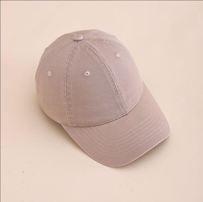 Solid color baseball cap out-of-home advertising cap cap cap light board hat curved brim hip hop hat men and women sun hat travel