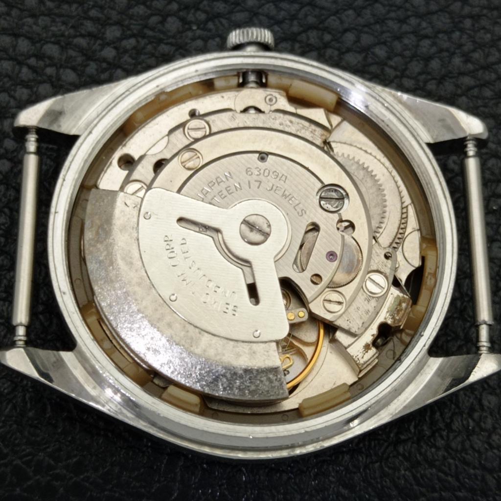 SEIKO 5 AUTOMATIC 6309A VINTAGE JAPAN MENS BLACK COLOR DIAL WATCH a701639-5 R206c-a701639