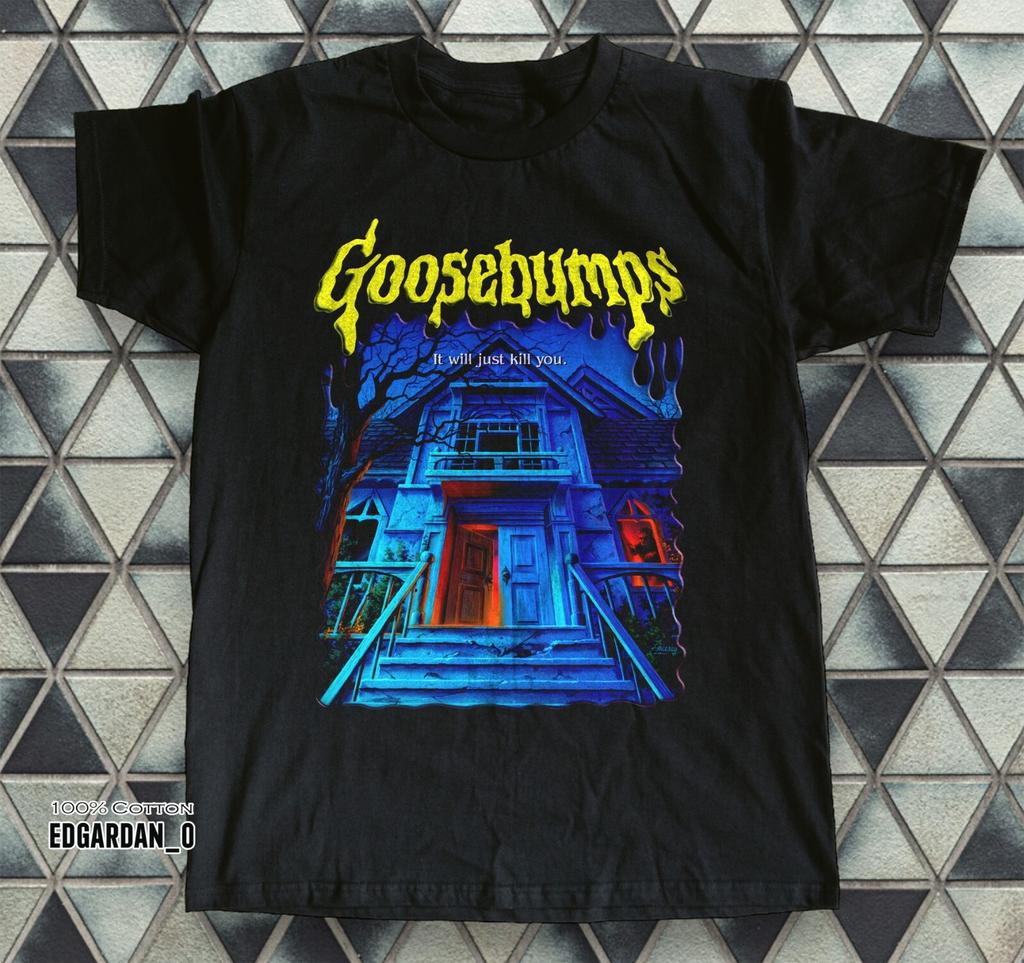 Goosebumps It Will just Kill You Halloween Unisex Black T-shirt Size S-5XL