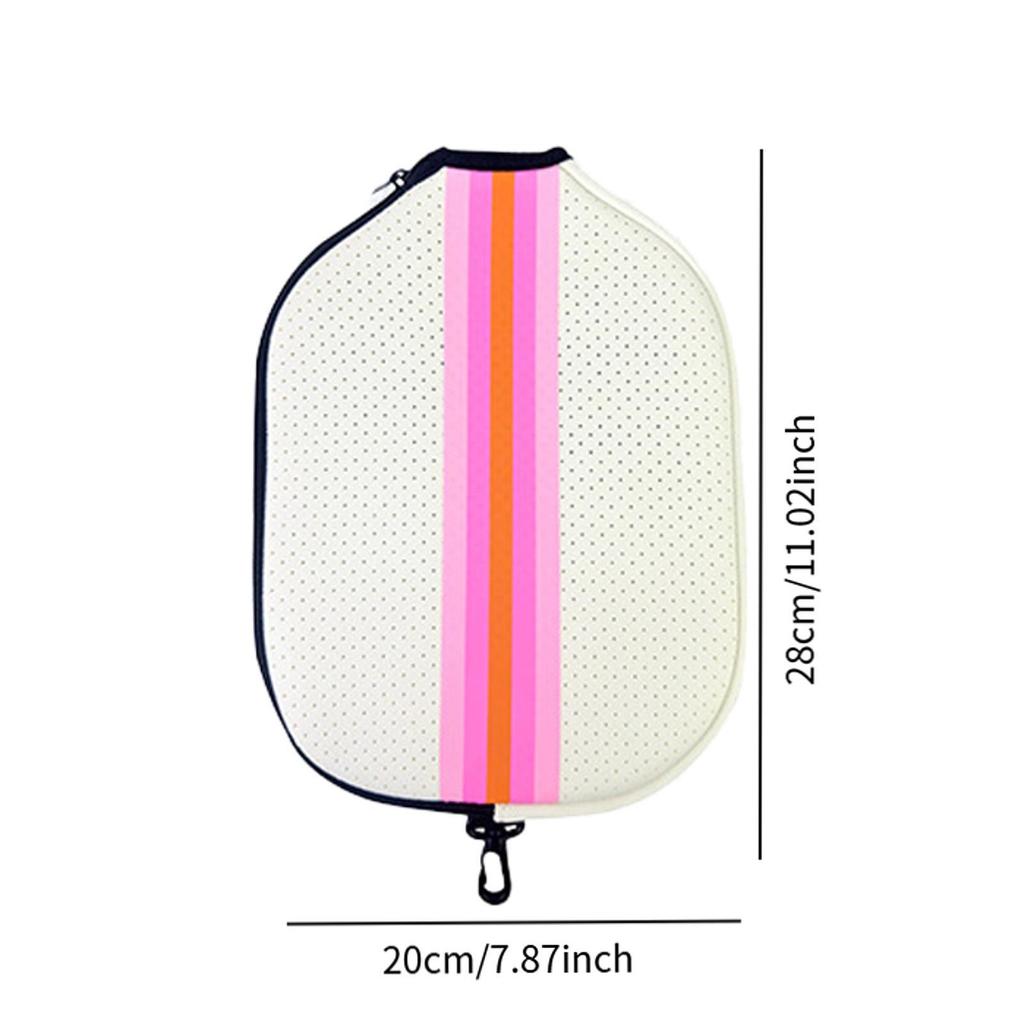 Kryt na pickleballovou pálku, Neoprenový voděodolný obal na pálku se zipem pro aktivity, venkovní sporty, trénink, hru, praxi