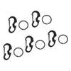 5 Pieces Carabiner Clip Hook Keyring Buckle Bottle Opener