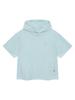 NORDISK Hygge Air Small Polar Bear Woven Hoodie Short Sleeve T-Shirt - W_Ice Blue