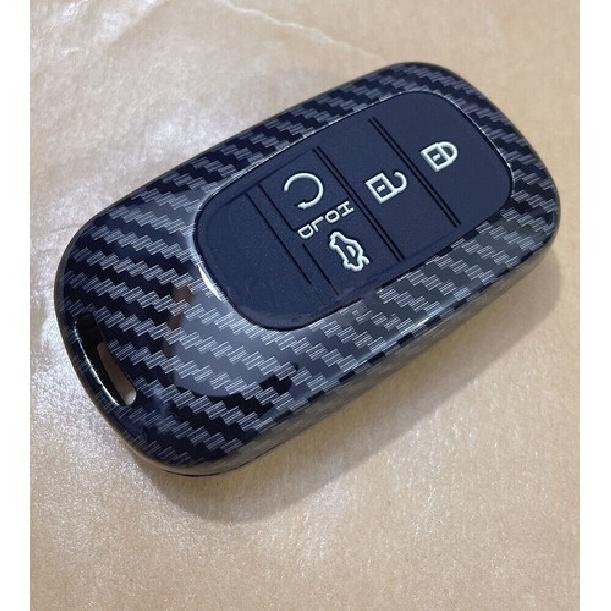 Fit Honda CR-V Civic Accord 4 Button Carbon Fiber Remote Key Fob ABS Case Cover