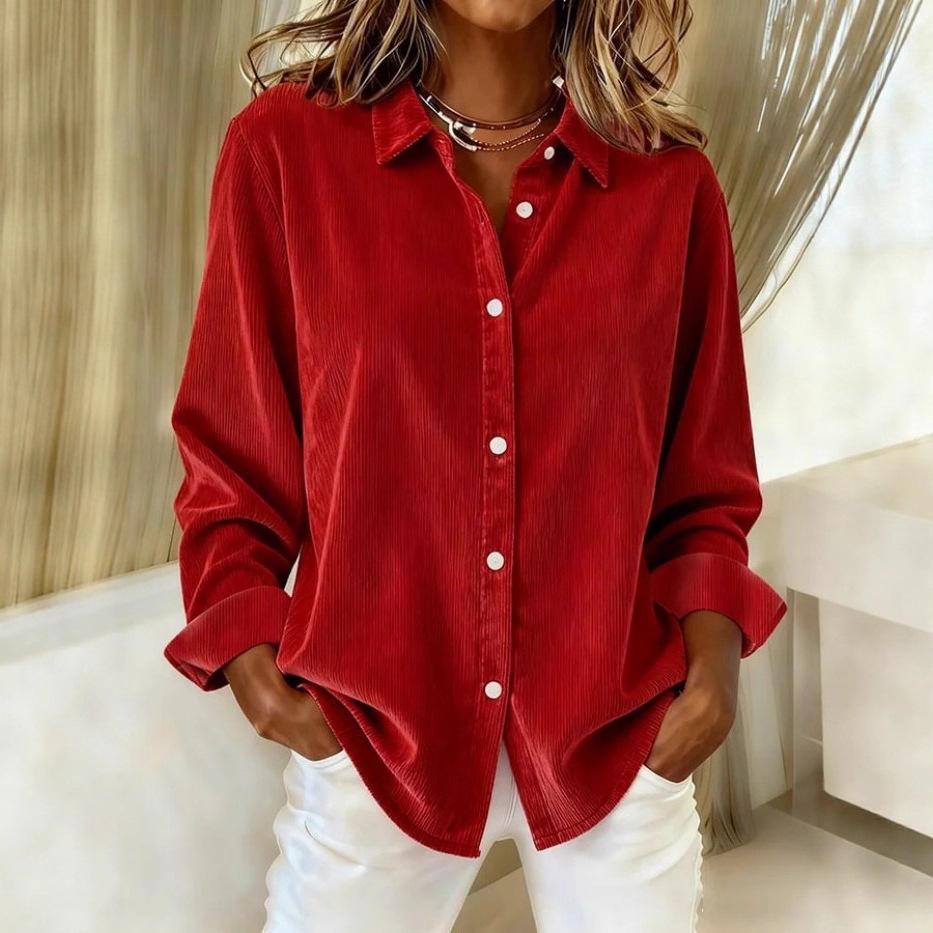 Women's Corduroy Button Down Shirt