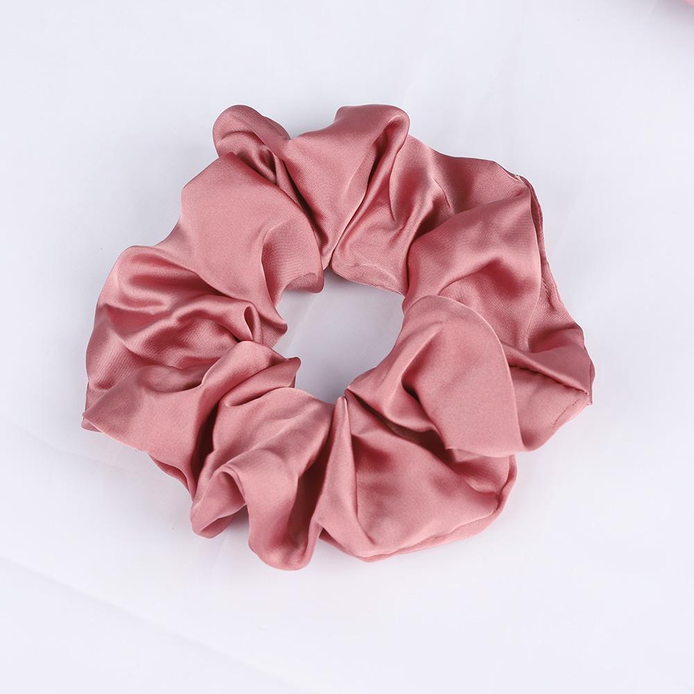 Silk Satin Scrunchies Elastic Hair Bands Women Girls Ponytail Holder Hair Ties Headbands High Quality Hair Accessories Fashion