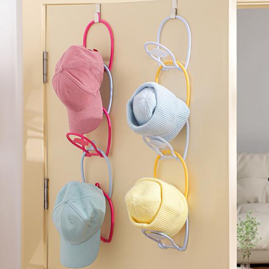 6Pcs Hat Storage Racks Scarf Bag Organizer Strong Load-bearing Easy To Install Space-Saving Baseball Cap Hanger