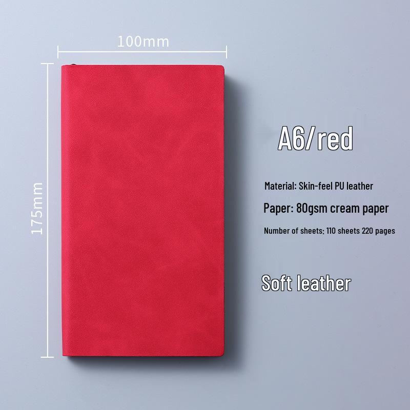 Custom Portable A6 PU Leather Notebook with Logo Printing – Thick, High-Value, Compact Design
