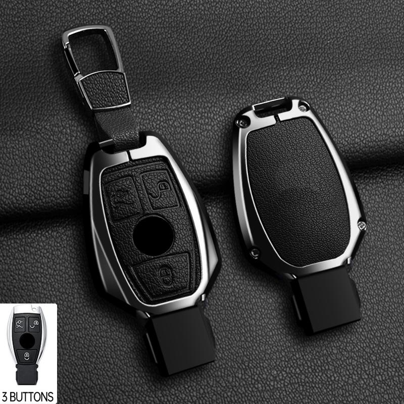 Zinc Alloy 2/3 Buttons for Mercedes Benz A B G R Class GLA GLK W176 W204 W251 W463 Car Remote Key Case Cover Fob Accessories