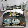 Cute Cartoon Game Cuphead Duvet Cover Pillowcase Bedding Set Adult Boy Girl Bedroom Decoration Children Gift Single Double Large