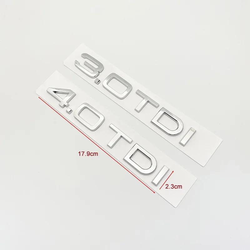 ABS 3D Letters 2.0TDI 2.5TDI 3.0TDI 35TDI 40TDI 45TDI 50TDI Emblem for Audi A1 A3 A4 A5 A6 A7 A8 Q2 Q3 Q5 Q7 Car Trunk Sticker