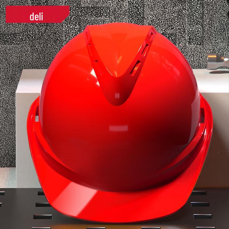 Deli DL525023 Outdoor Work PE Safety Helmet